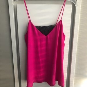 Topshop Silk Lace Tank